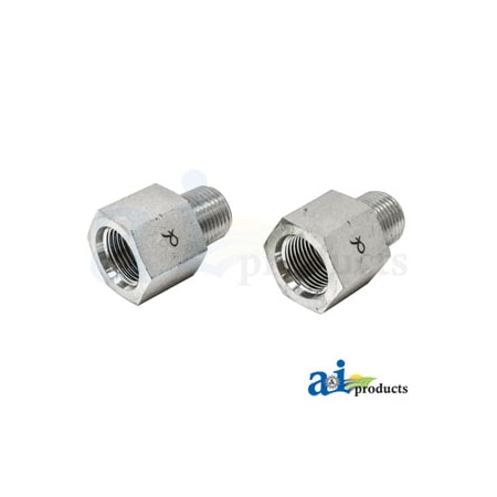 A & I Products Straight Solid Male NPT X Female ORB Adapter, 2 pack 3.75" x4" x2" A-43A19